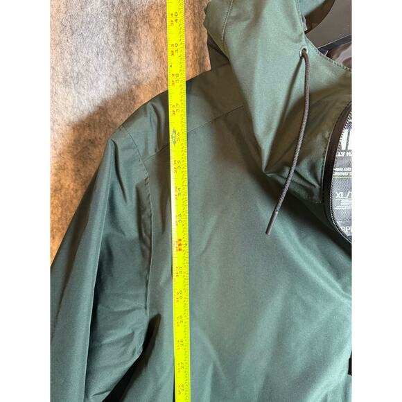 Helly Hansen Women Green Long Aspire Rain Jacket XL Waterproof Vented Reflective - Picture 12 of 13